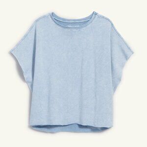 Frank & Eileen NWOT Olive Triple Fleece Capelet One Size Blue